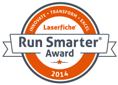 Laserfiche Run Smarter Award 2014